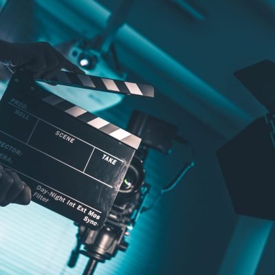 Movie Clapper Board in Action